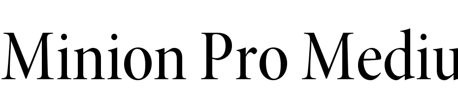 Minion Pro Medium Cond Display Font Download Free